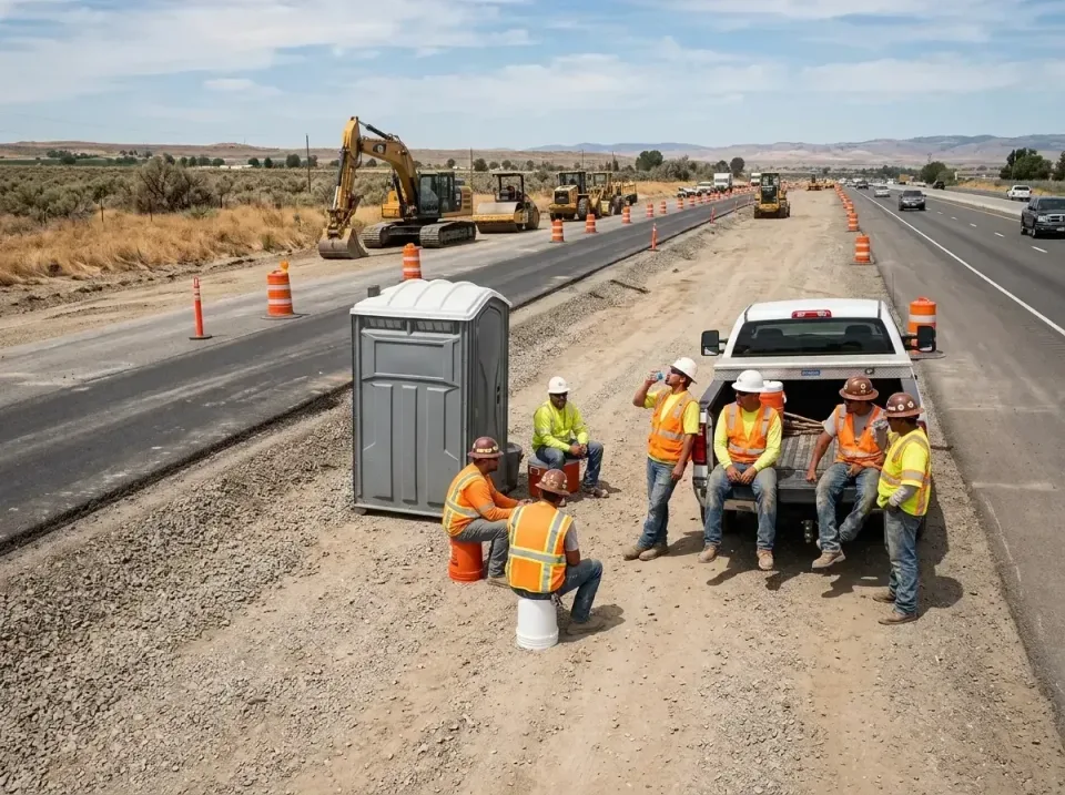 highway-road-construction-crew-007 — frequently asked questions, Porta Potty and Restroom Rentals in Lake Murray of Richland…